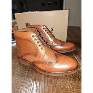 New Mens 11.5 Arkbird Brown Leather Dress Oxford Chukka Ankke Boots NWT